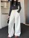 Botvotee White Baggy High Waisted Jeans for Women