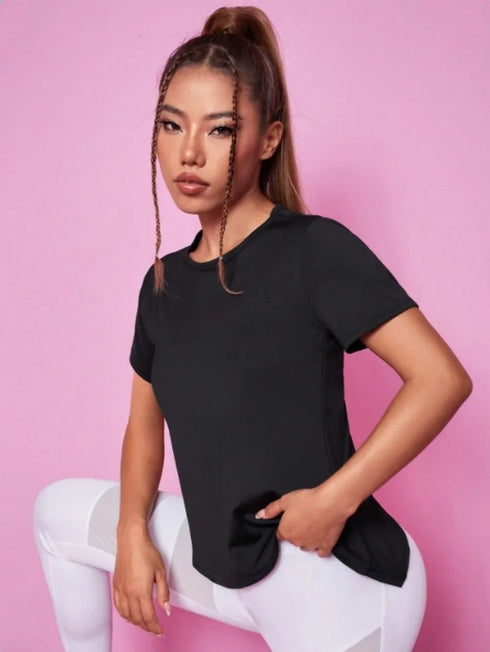 Women's Loose Fit Yoga Top with Mesh Back