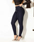 High Waist Slim Fit Denim Trousers