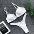 Women's V-Neck Push Up Bikini Set