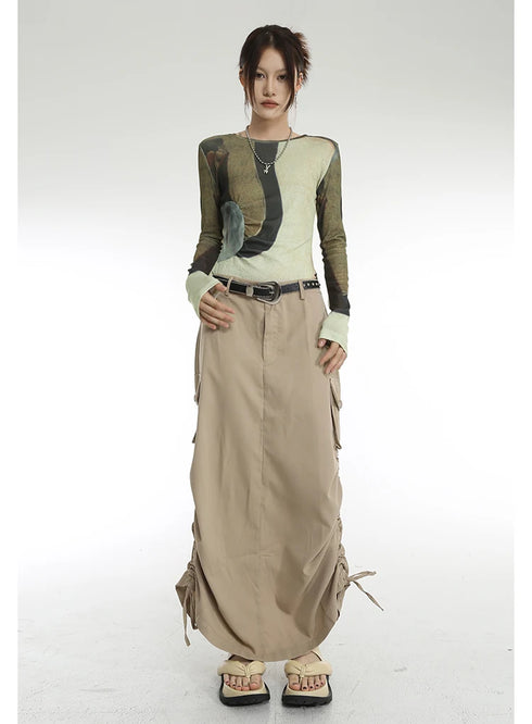 Karrcat Cyber Y2k Tops Japanese Harajuku Patchwork T-shirt Grunge Gradient Print Crop Tops Korean Fashion Chic Streetwear 00s