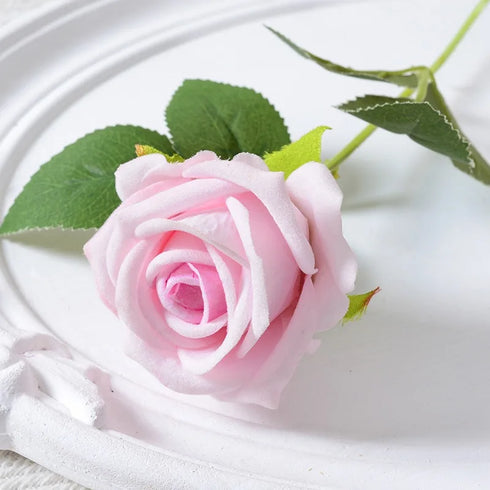 20 Pcs Artificial Velvet Silk Rose Bouquet