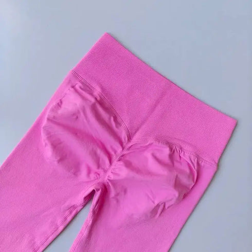 High Waisted Hip Lifting Peach Pants for Women