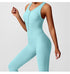 Seamless V-Back Tummy Control Yoga Bodysuit