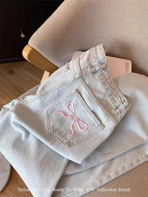 Women's High Waist Loose Fit Wide Leg Jeans