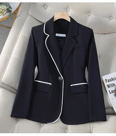 Plus Size Women's Luxury Blazer in White