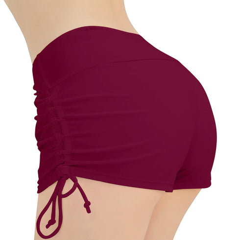 High Waist Adjustable Swim Shorts for Women