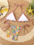 Floral Print Triangle Bikini Set with Brazilian Bottoms