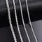 925 Sterling Silver Rope Chain Bracelet - Unisex Fashion Accessory