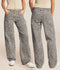 Women's Leopard Print Straight Leg Denim Jeans