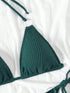 Dark Green Camisole Bikini Set for Women