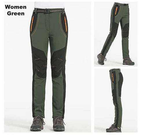 Women's Thick Fleece Winter Hiking Pants