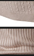 Men's High Neck Casual Knitted Pullover Sweater