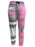 Plus Size Geometric Print Ankle-Length Pants