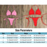 Adjustable Lace-Up Triangle Bikini in Multiple Colours