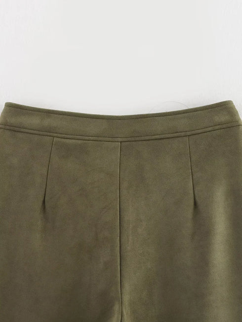 Women's High Waisted Casual Shorts & Long Sleeve Jacket Set