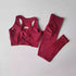 Seamless High Waist Leggings and Sports Bra Set