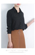 Simple Solid Color Loose Women's Chiffon Shirt Tops 2023 New Long Sleeve Casual Elegance Woman Blouses Lady Office Shirt Clothes