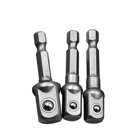 Chrome Vanadium Steel Socket Adapter Set - 1/4", 3/8", 1/2"