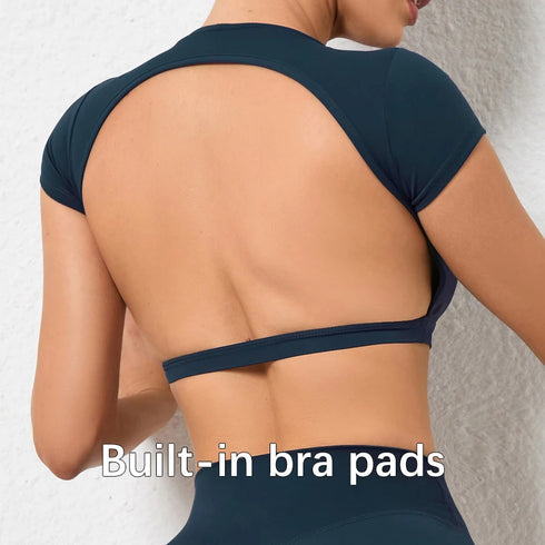Hearuisavy Breathable Workout Crop Top for Women