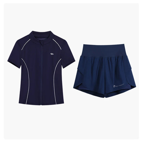 DRUR Women's Breathable Summer Workout Set