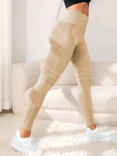 High Waisted 3D Leggings with Tummy Control