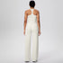 Backless Yoga Set with Wide Leg Pants