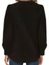Plus Size Long Sleeve Button-Up Shirt with Skew Collar