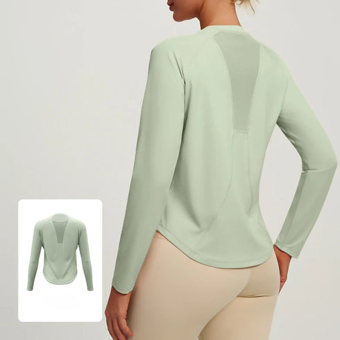 Women's Long Sleeve Breathable Sports Top