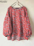 Floral Long Sleeve Blouse for Women