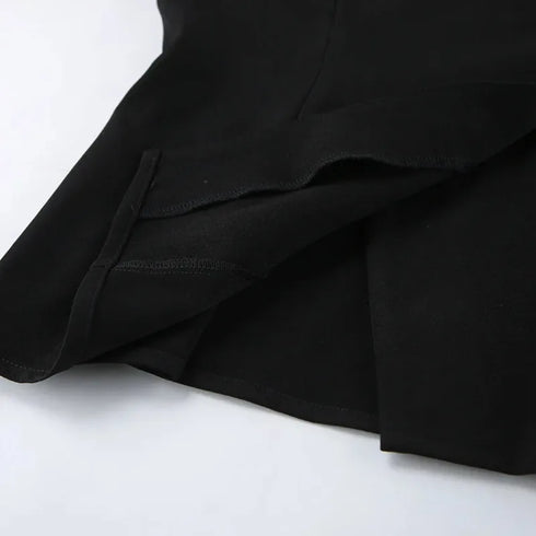 Elegant Black Blazer with Gold Buttons