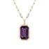 Retro Hip-hop Multicolour Crystal Pendant Necklace for Women