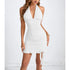 Women's Sexy Ruffle Detail Mini Dress