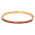 Two Shape Round Square Colourful Zirconia Bracelet Bangle