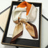 70x70cm Silk Satin Square Scarf with Print