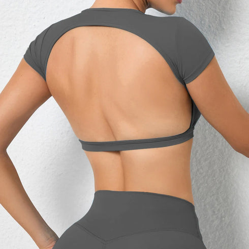 Hearuisavy Breathable Workout Crop Top for Women