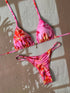 Leopard Print Push Up Bikini Set for Women