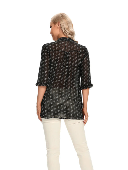 Women’s Casual Woven Shirt for Spring and Summer