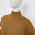 Solid Stand-up Collar Knitted Blouse Vest