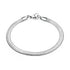 Stainless Steel Snake Chain Bracelet with Gold Charm
