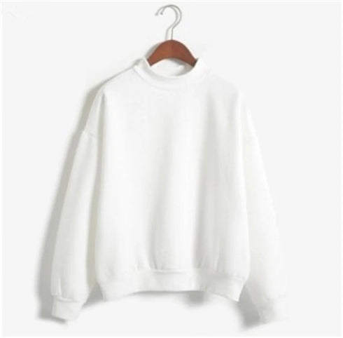 Women's Velvet Turtleneck Long Sleeve Sweatshirt