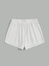 Plus Size Women's Elastic Waist Biker Shorts Set