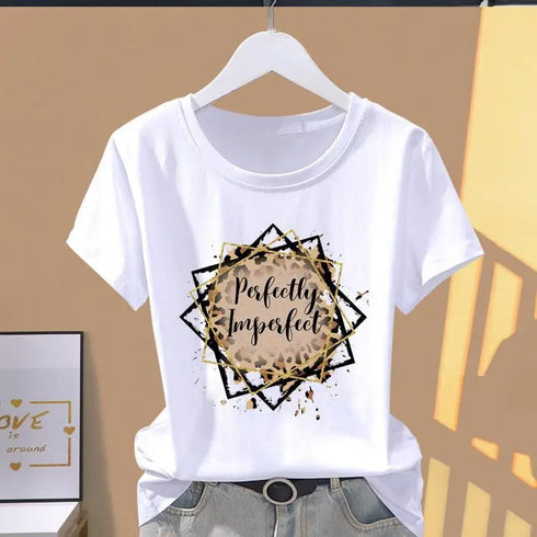 Leopard Print Oversized Women's T-Shirt