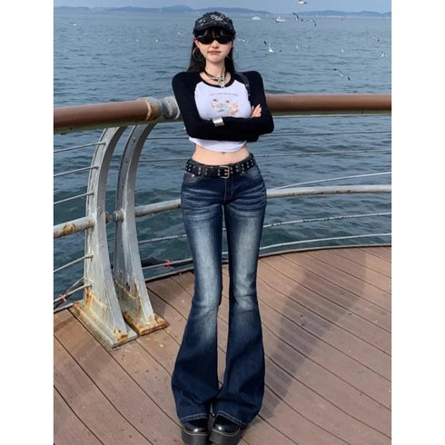 High Waist Flared Women's Jeans