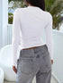 Hot Basic Square Neck Slim Women's Bottoming Clothing Casual Solid Long Sleeve Tops Versatile Fashion Multi-Color Blouse Gifts