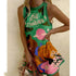Women’s Puzzle Print Sleeveless Mini Dress