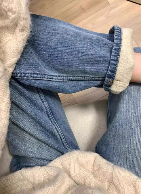 Women's High-Waisted Wide Leg Jeans