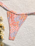 Floral Print Adjustable Bikini Set