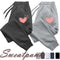 Heart Printed Jogger Sweatpants for Women