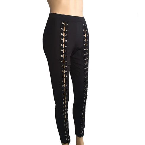 Women’s Black Strapping Leggings